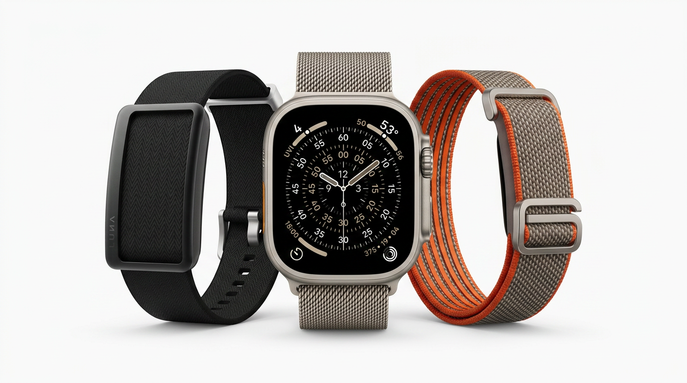 Luna Band, Fitbit Air, and Apple Watch image